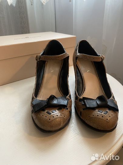 Туфли жен Prada, оригинал,Винтаж,б/у, 37, 5 раз