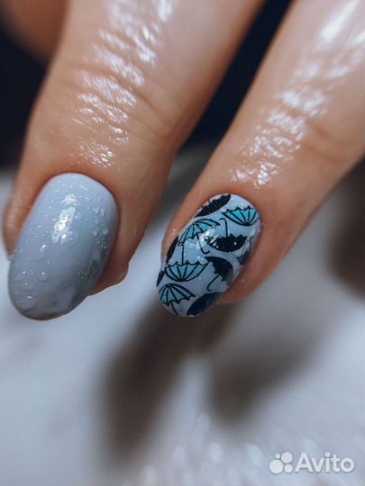 Маникюр наращивание ногтей