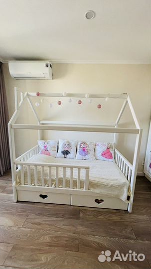 Детская кроватка домик бу