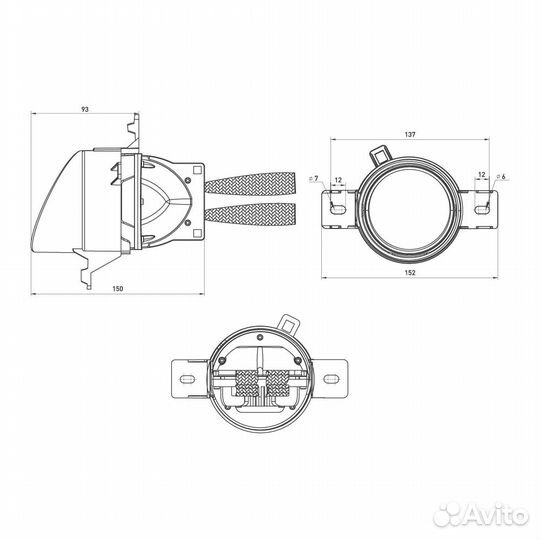 Светодиодные птф линзы MTF absolute vision N