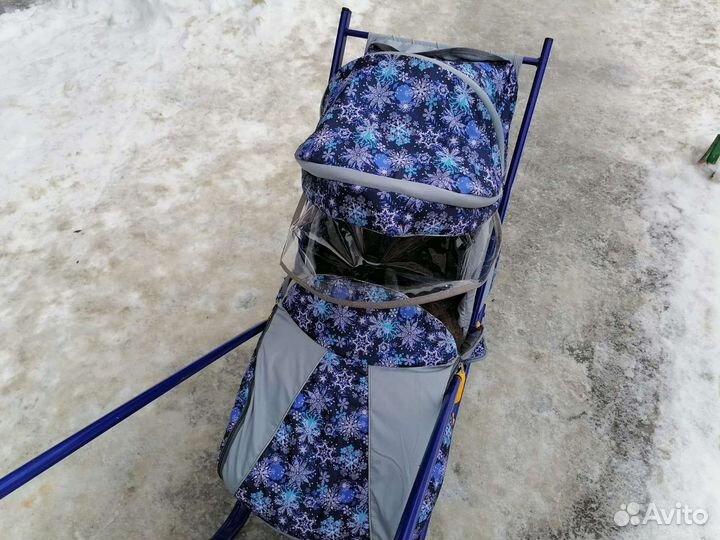 Детские санки коляска ника