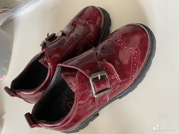 Ботинки туфли лоферы для девочек, 29