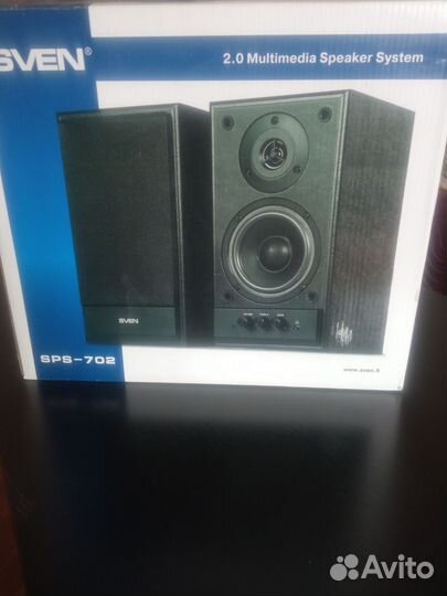 Акустические Колонки Sven SPS-702, 2.0, черный