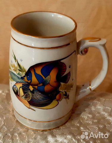 Пивная кружка СССР, Дулево Рыбы