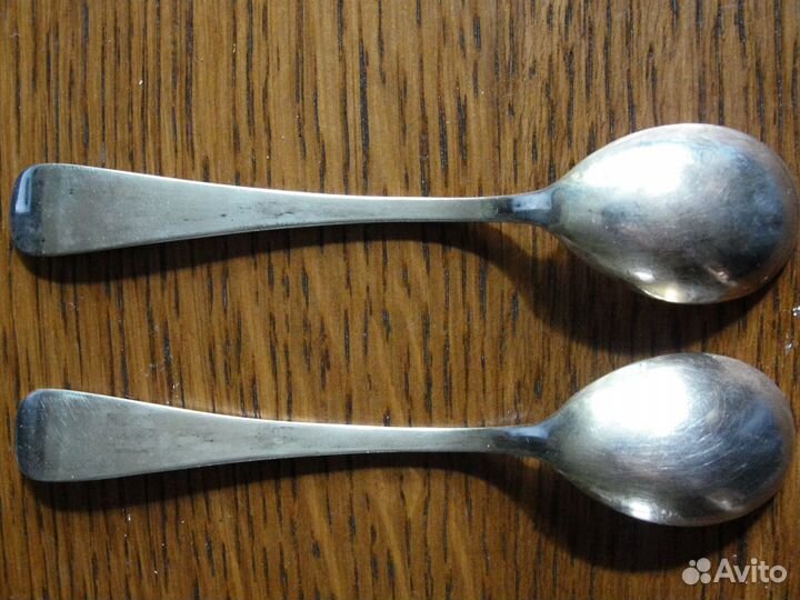 2 кофейные ложки посеребренные