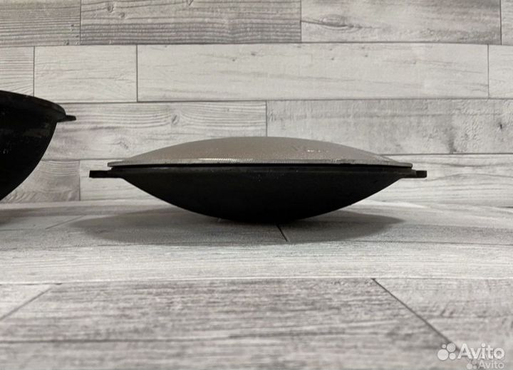 Чугунный казан с крышкой 12л