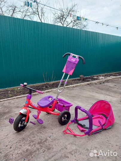 Прогулочная коляска велосипед