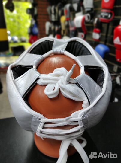 Боксерский шлем Winning MEX silver