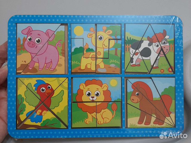 Развивающие деревянные игрушки, квадраты Никитина