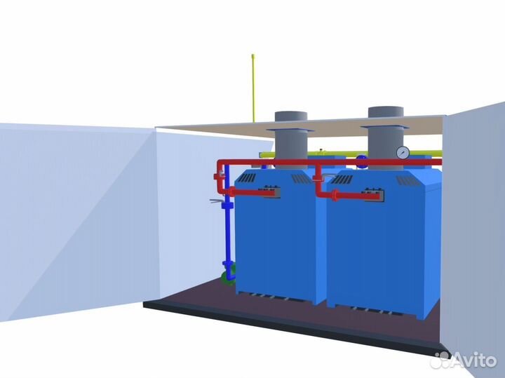 Газовый котел наружного размещения RS-H NEW 200кВт