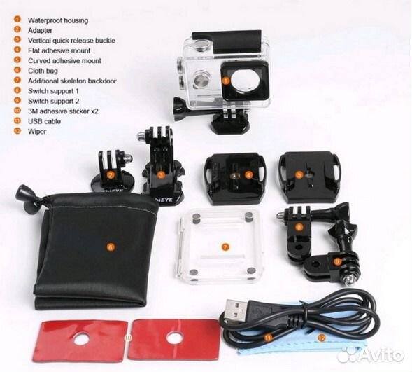 Экшн камера thieye i60 4K WiFi - новый