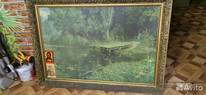 Картина Поленова Заросший пруд