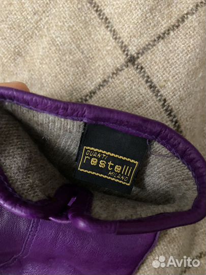 Перчатки restelli италия кожа кашемир