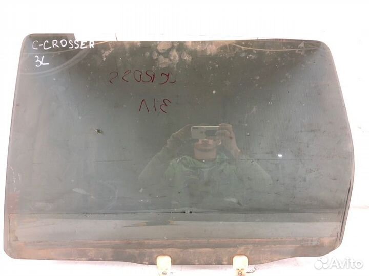 Стекло двери заднее левое Citroen C-Crosser