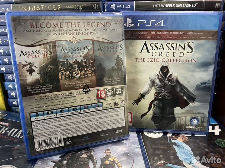 Диск Assassins Creed Ezio Collection PS4 / Новый