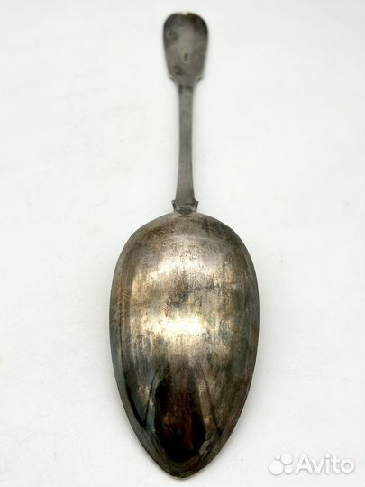 Огромная ложка салатная, серебро 84 проба 143,2 г