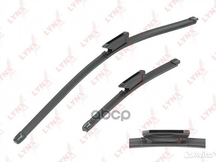 Щётки стеклоочистителя бескаркасные, комплект 6