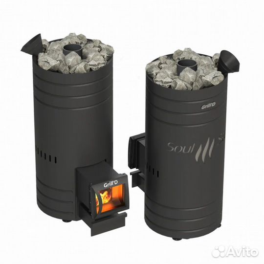 Печь для бани Grill'D Bochka 160A Long black