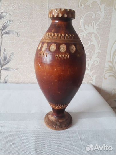 Ваза деревянная ручная работа