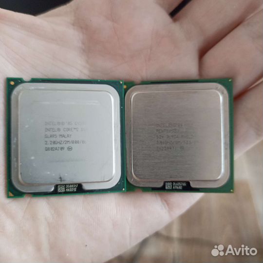 Процессор Intel core 2 duo e4500 и Pentium 4