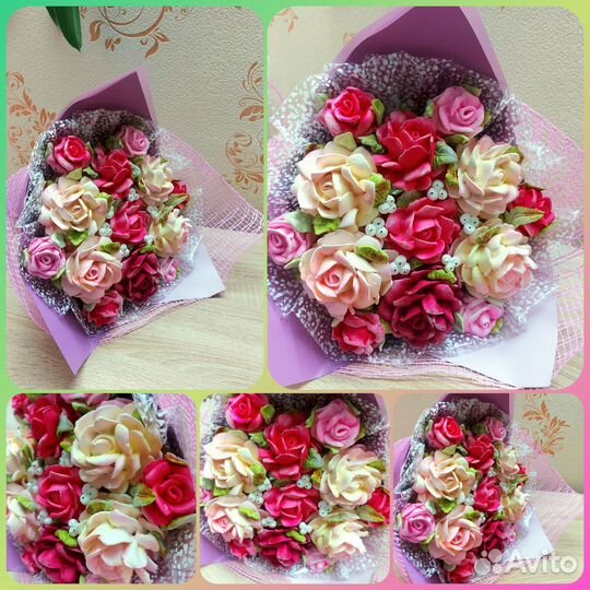 Сладкие букеты из зефира