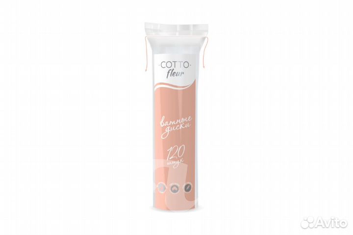 Ватные диски Cotto fleur, белый, 120 шт/упк