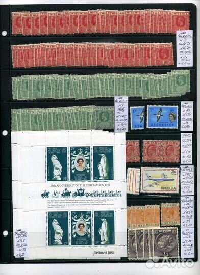 Почтовые марки стран Британского содружества