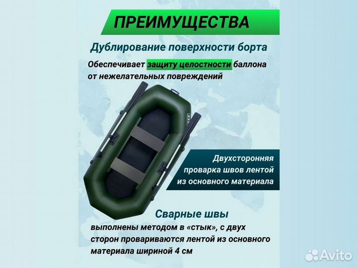 Лодка пвх надувная для рыбалки 260 см urex 260