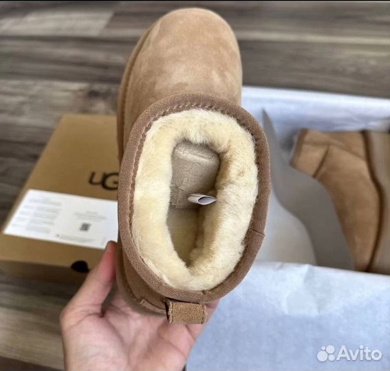 Угги Жен Ugg Classic Ultra Mini Platform Chestnut