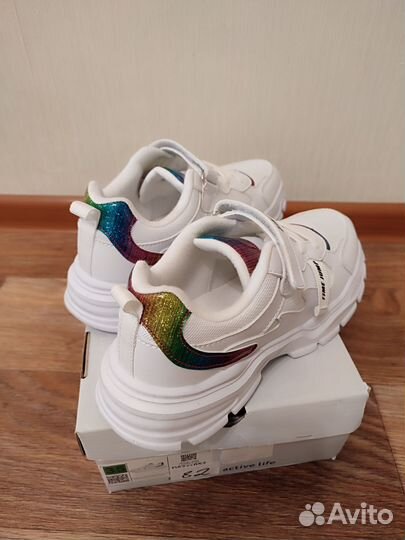 Классные Белые Кроссовки Time Jump, р.35