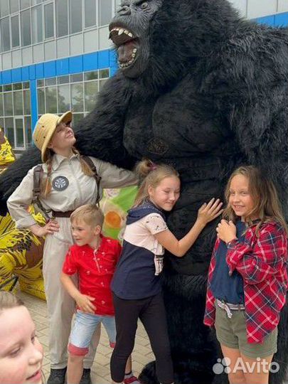 Ростовые куклы Горилла,белый Мишка, гусь-обнимусь