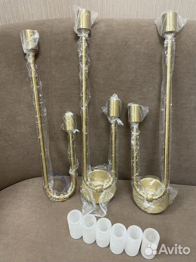 Настенный светильник бра золото