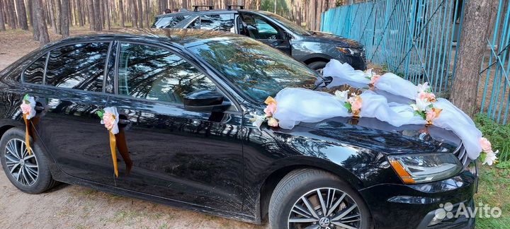 Украшение на машину свадебные