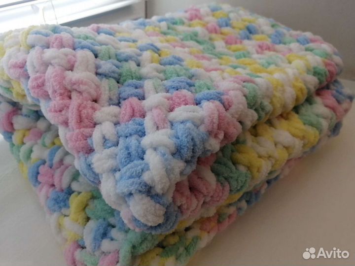 Плед детский вязаный