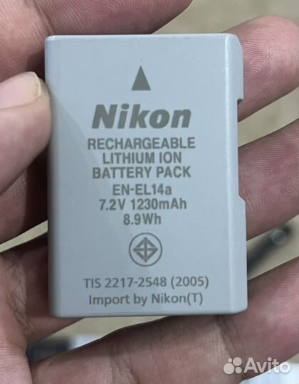 Аккумуляторы для фотоаппаратов Nikon Canon Sony