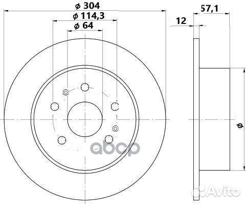 Диск тормозной (окраш.) зад Haval F7 (19) H6