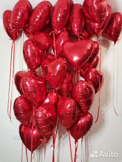 Шары ко дню влюблённых