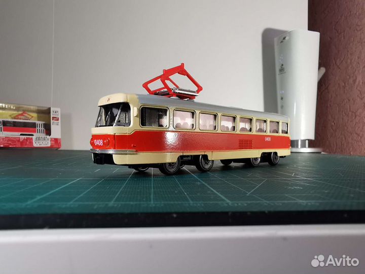 Трамвай Tatra t3 в родной коробке, металл