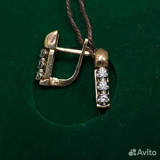 Золотые серьги проба 585 Арт.007466550124