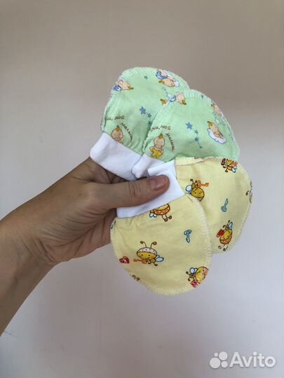 Распашонки Антицарапки Чепчики Papitto
