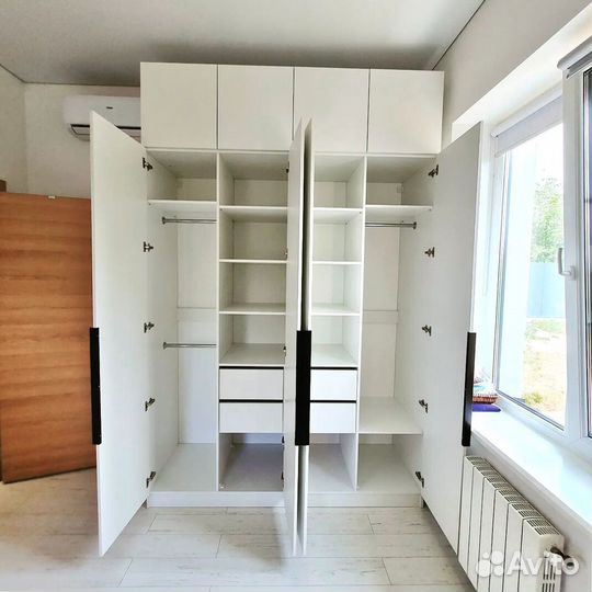 Шкаф распашной с фрезеровкой