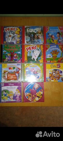 Детские мультфильмы, игры на CD и DVD