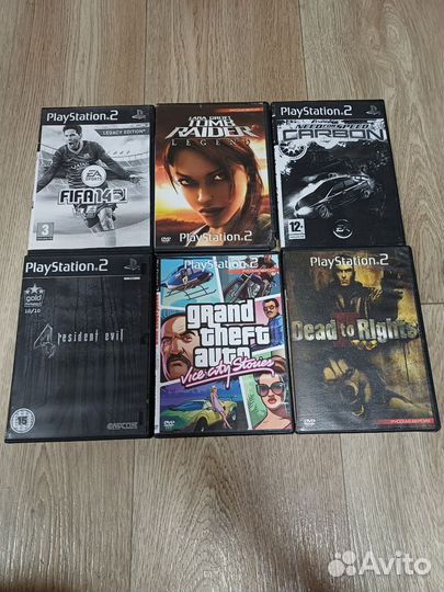 Sony playstation 2 slim + диски