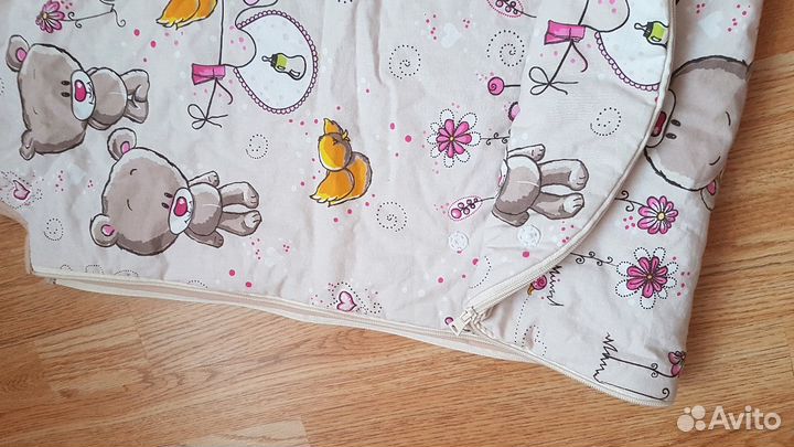 Конверт для сна утепленный с 0 лет до 3 лет