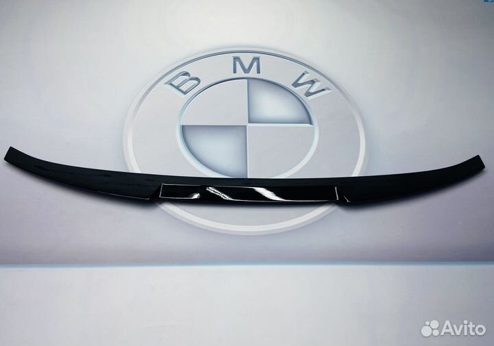 Спойлер BMW 5 G30 в стиле M4 чёрный глянец