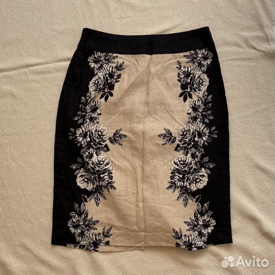 Юбка льняная