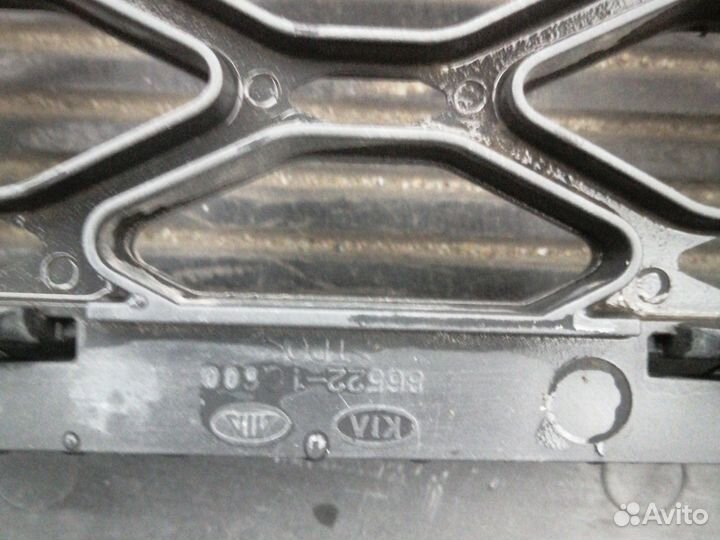 Решетка и окантовка перед бампера kia rio 2 09-11