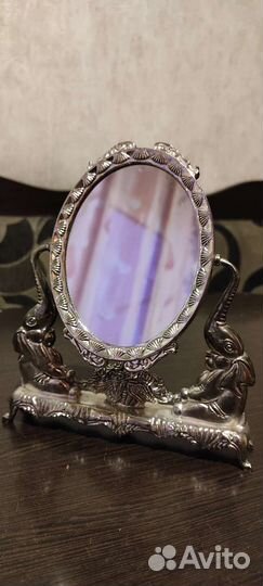 Антикварное зеркало, настольное