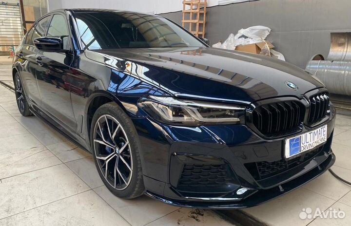 Сплиттер на Мпакет BMW G30 lci рестайлинг глянец