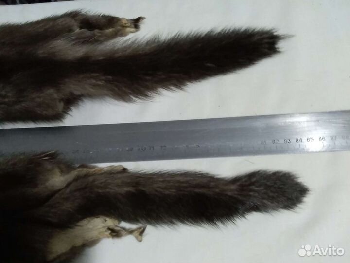 Шкурки норки. Шапка норковая р. 58